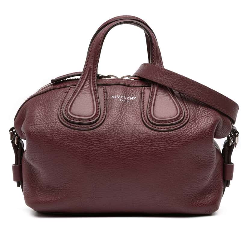 Givenchy Micro Leather Nightingale Satchel Red Leather Good condition - Front View