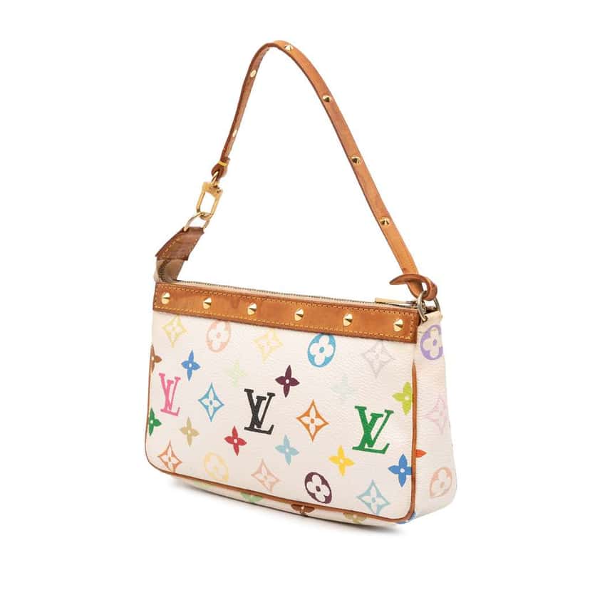 Louis Vuitton Monogram Multicolore Pochette Accessoires White Good condition - Back View