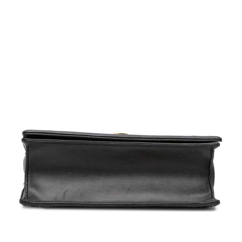 Dior Medium Studded Lambskin Diorama Flap Black Leather Good condition - Inside View