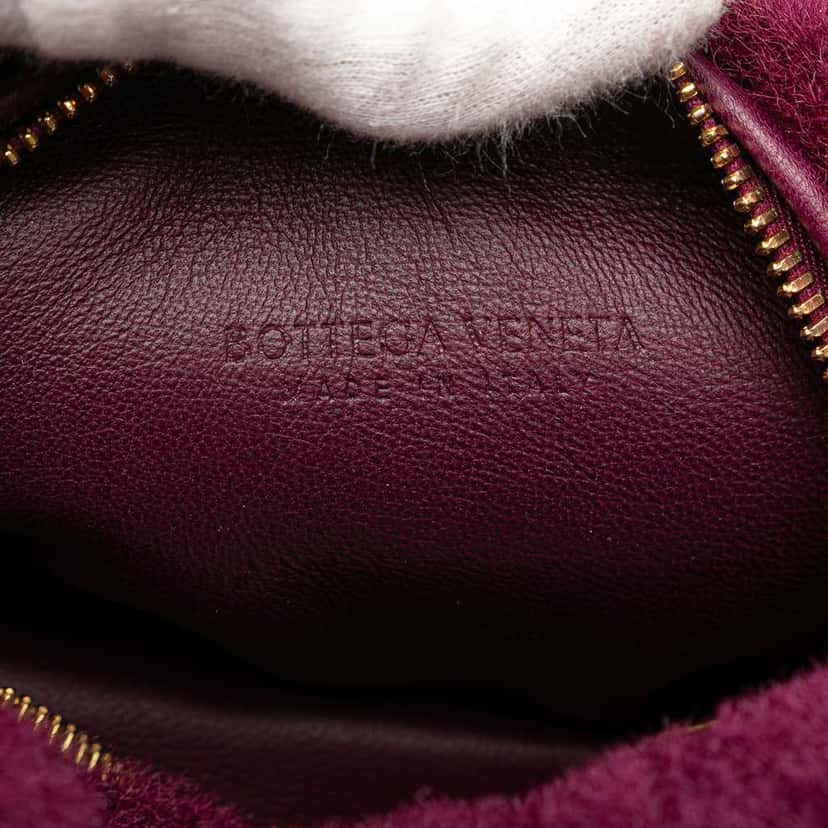 Bottega Veneta Mini Shearling Jodie Purple Very good condition - Box View
