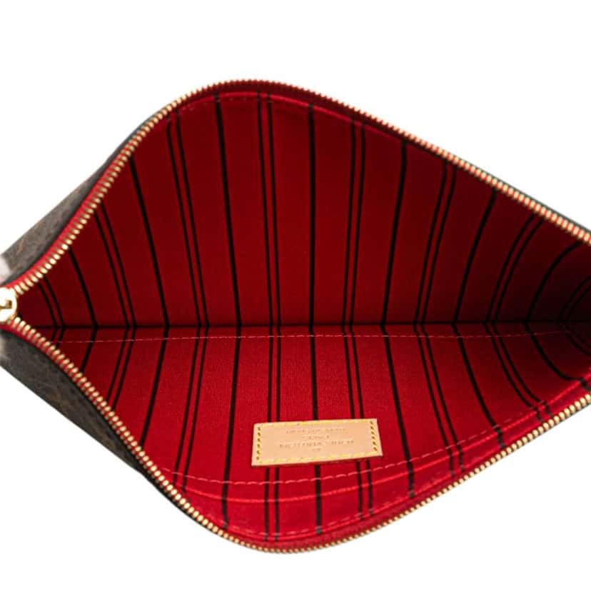Louis Vuitton Monogram Neverfull Pouch Brown Good condition - Model View