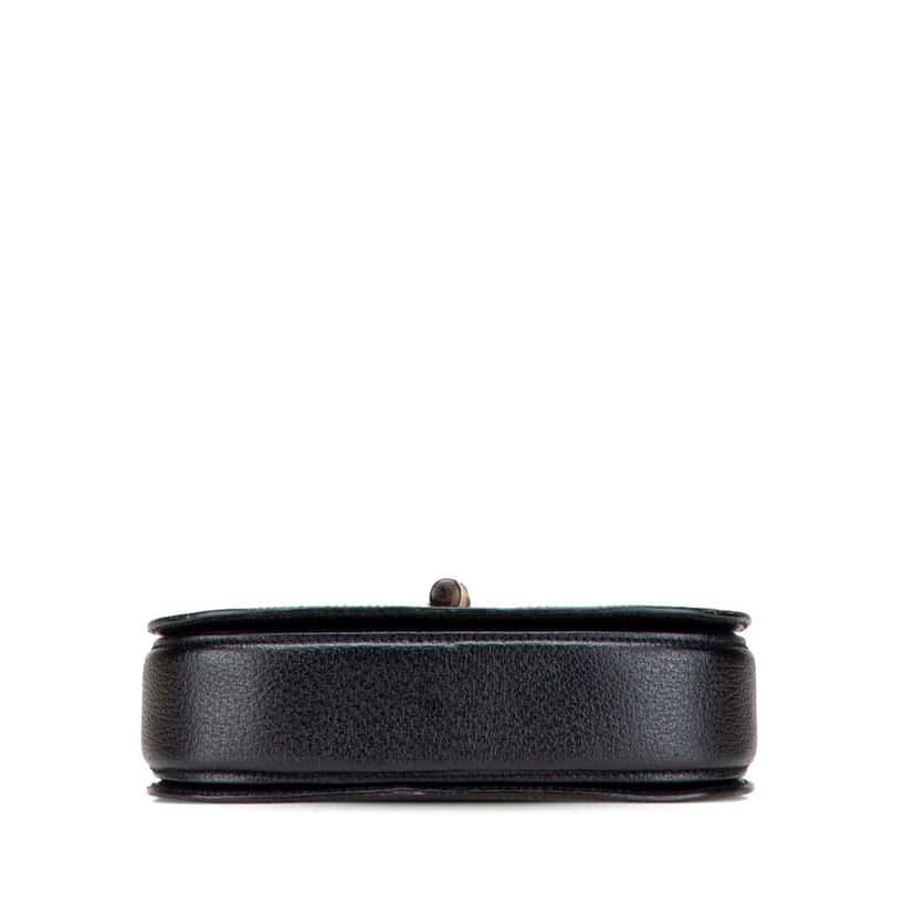Gucci Calfskin Bamboo Night Black Leather Good condition - Inside View