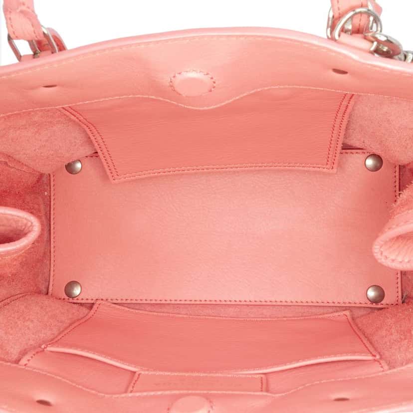 Balenciaga Mini Leather Papier A4 Zip Around Tote Pink Leather Good condition - Model View