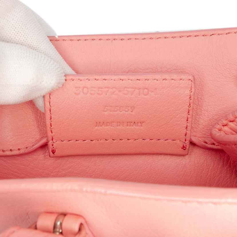 Balenciaga Mini Leather Papier A4 Zip Around Tote Pink Leather Good condition - Box View