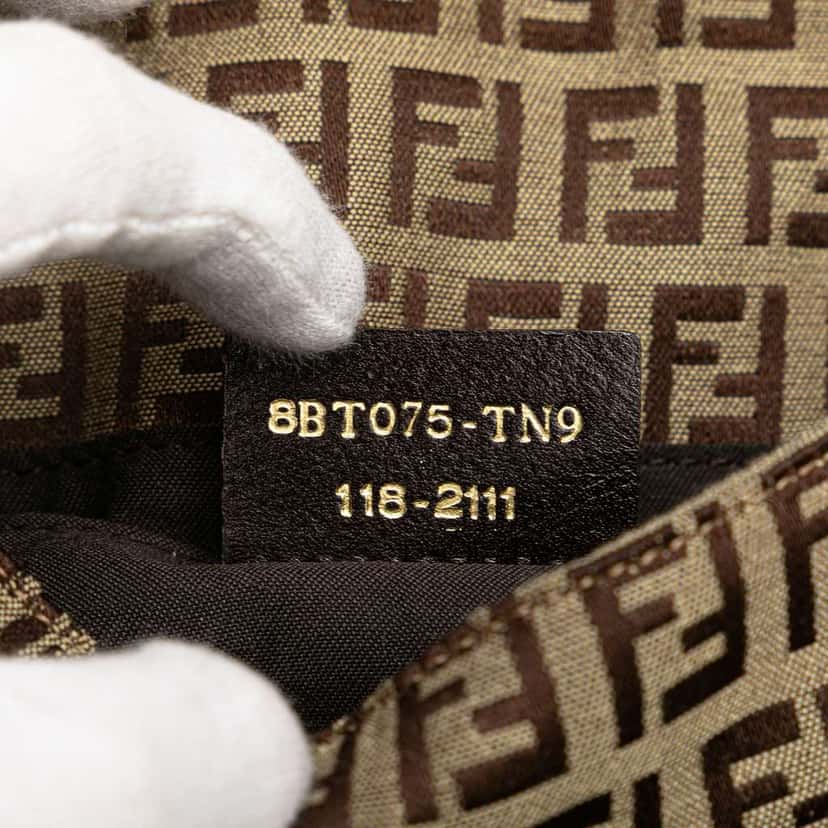 Fendi Zucchino Canvas Crossbody Brown Canvas Very good condition - Box View