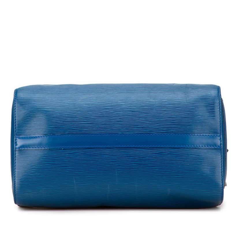 Louis Vuitton Epi Speedy 30 Blue Leather Good condition - Inside View