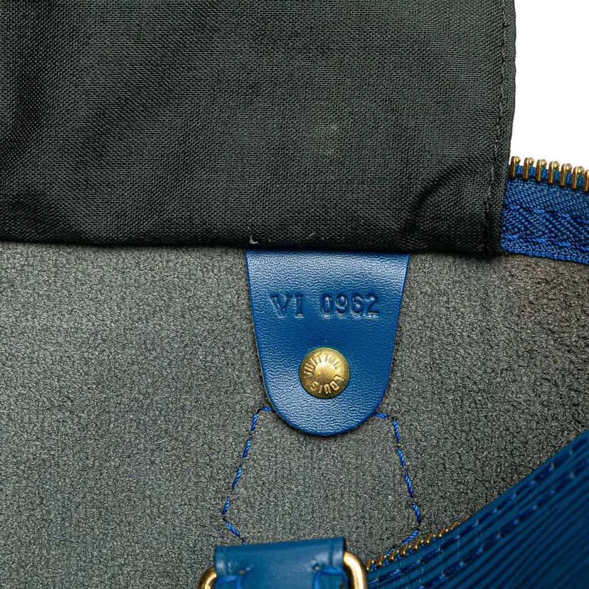 Louis Vuitton Epi Speedy 30 Blue Leather Good condition - Box View