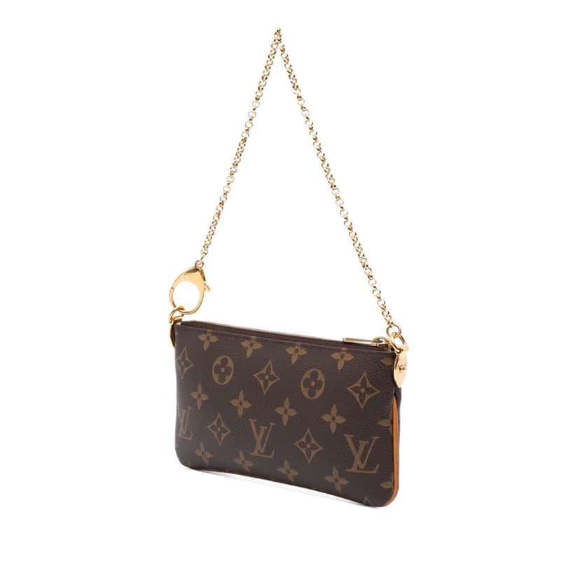 Louis Vuitton Monogram Pochette Milla MM Brown Good condition - Back View