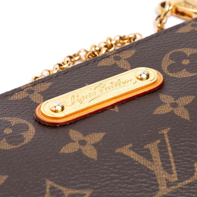 Louis Vuitton Monogram Pochette Milla MM Brown Good condition - Box View