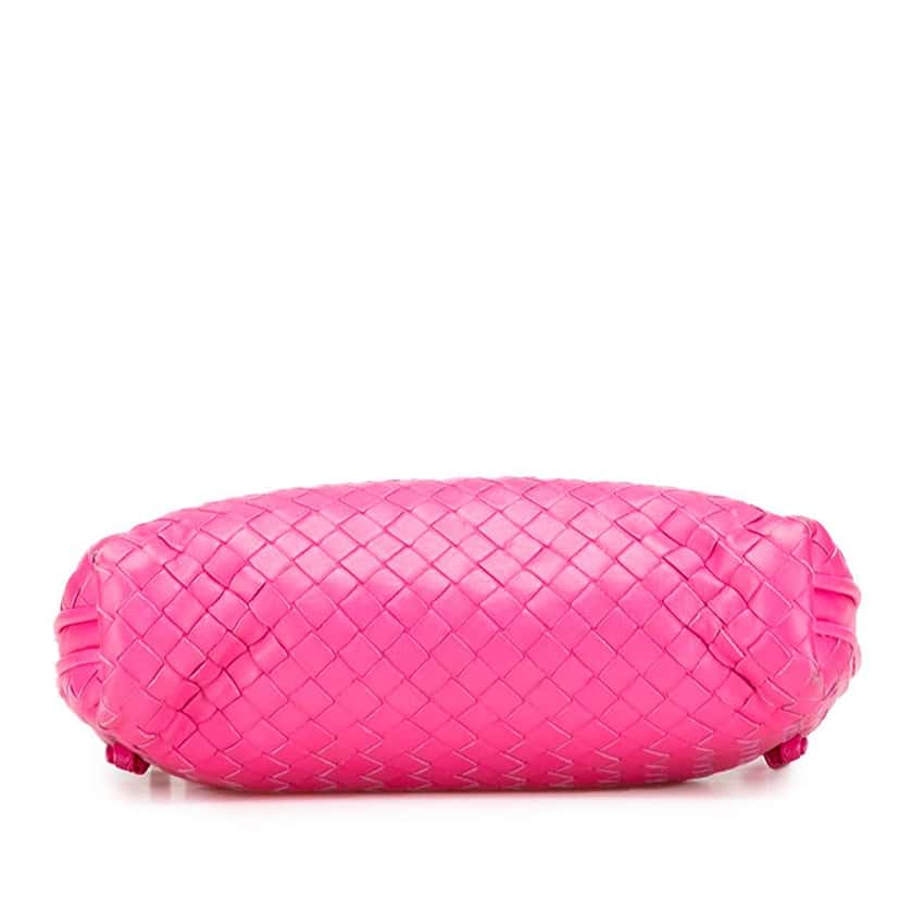 Bottega Veneta Nappa Intrecciato Nodini Crossbody Pink Leather Good condition - Inside View
