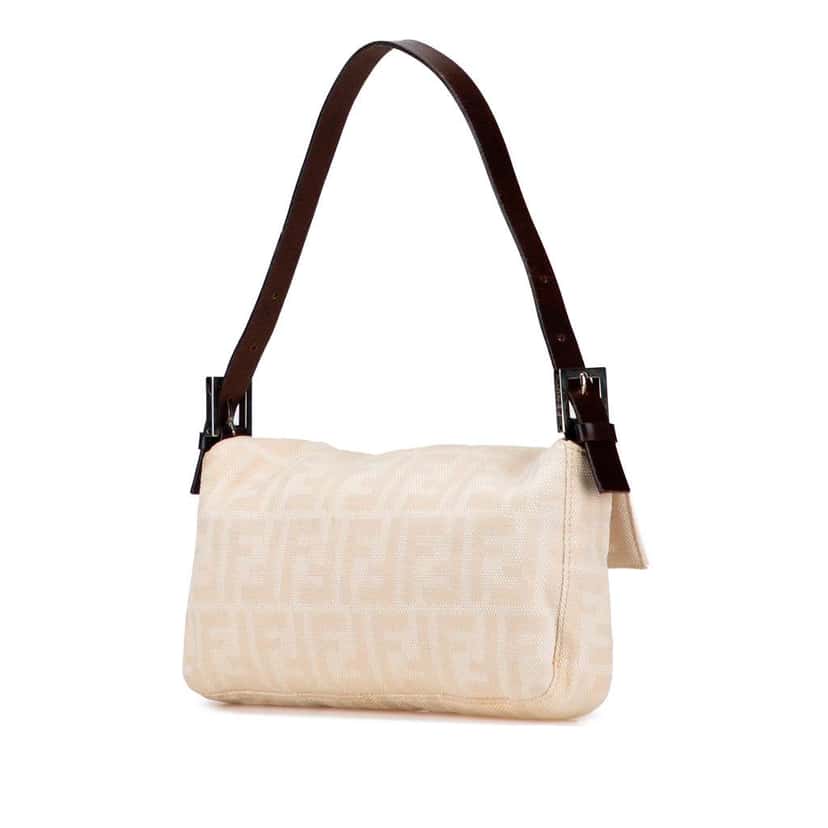Fendi Zucca Canvas Baguette Brown Canvas Good condition - Back View