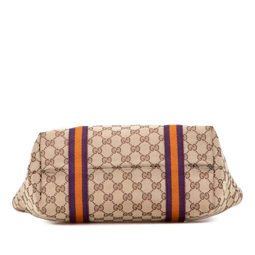 Gucci GG Canvas Jolicoeur Tote Brown Canvas Good condition - Inside View