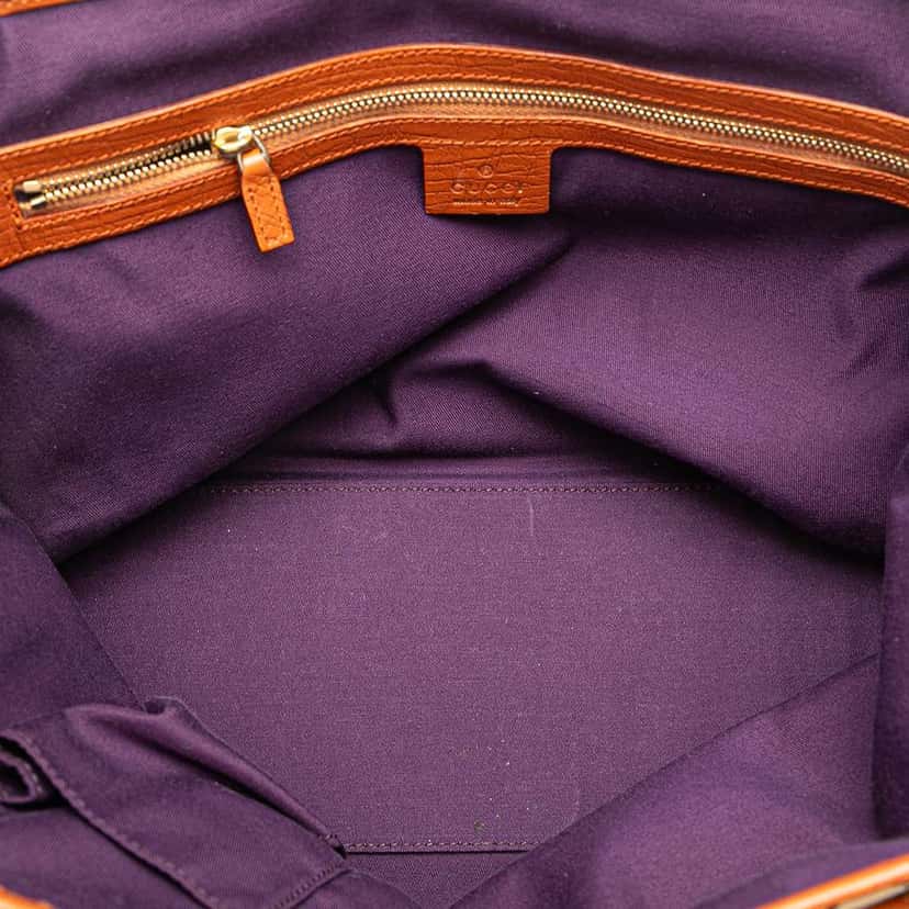 Gucci GG Canvas Jolicoeur Tote Brown Canvas Good condition - Model View