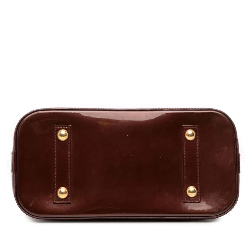 Louis Vuitton Monogram Vernis Alma PM Red Leather Good condition - Inside View