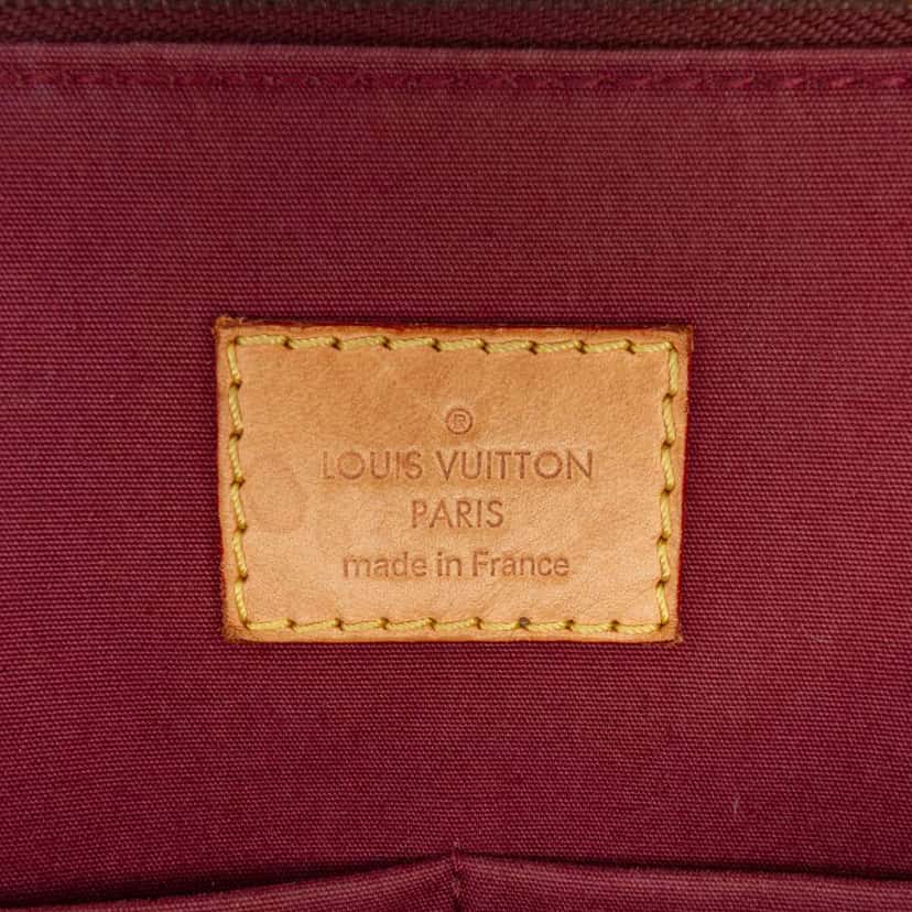 Louis Vuitton Monogram Vernis Alma PM Red Leather Good condition - Box View