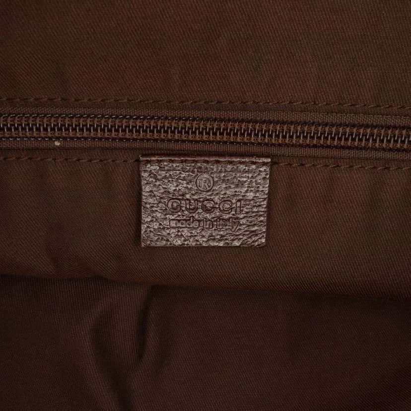 Gucci GG Canvas Web Tote Brown Canvas Good condition - Box View