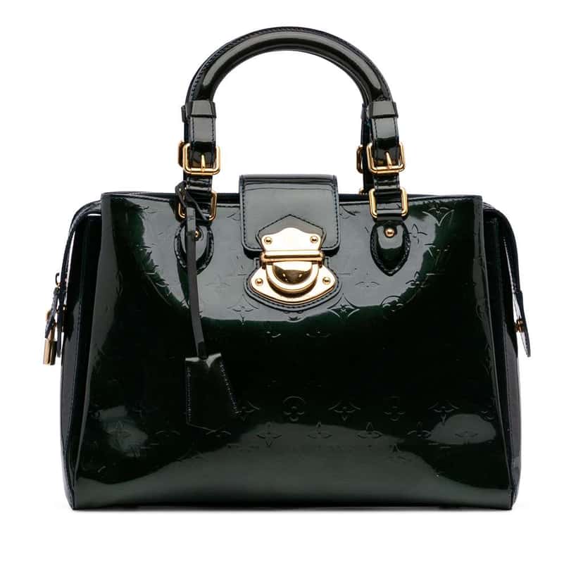 Louis Vuitton Monogram Vernis Melrose Avenue Green Leather Good condition - Front View