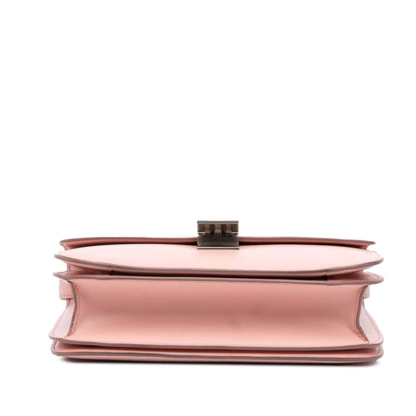 Celine Medium Calfskin Classic Box Pink Leather Good condition - Inside View