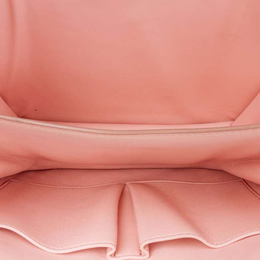 Celine Medium Calfskin Classic Box Pink Leather Good condition - Model View