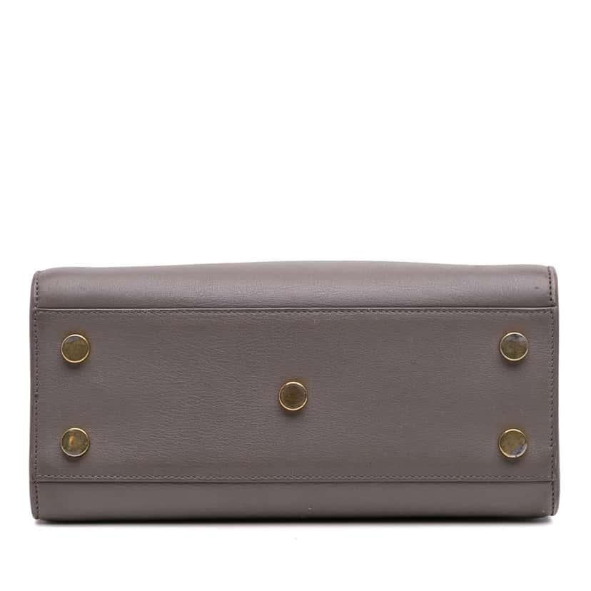 Saint Laurent Nano Leather Sac De Jour Grey Leather Good condition - Inside View