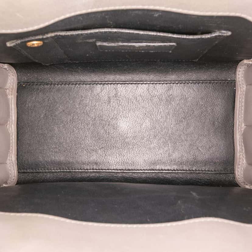 Saint Laurent Nano Leather Sac De Jour Grey Leather Good condition - Model View