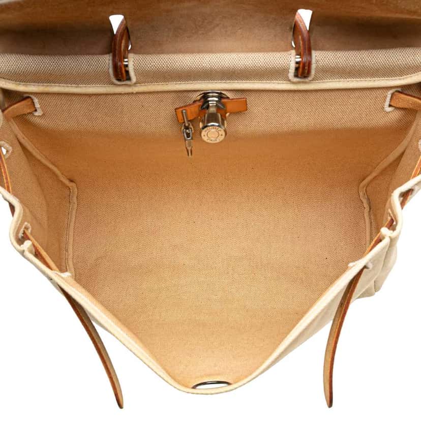 Hermès Toile Herbag Zip 39 Brown Canvas Good condition - Model View