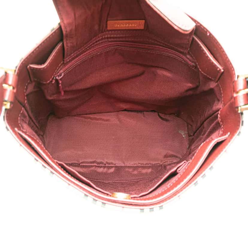 Burberry House Check Canvas Shoulder Bag Brown Canvas Good condition - Model View