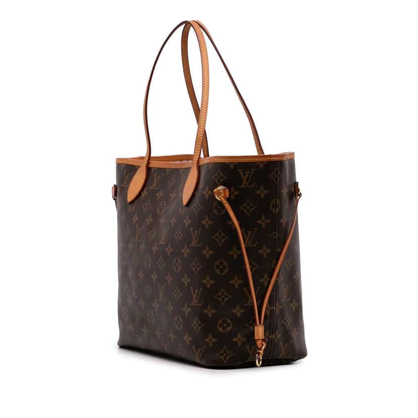 Louis Vuitton Monogram Neverfull MM Brown Good condition - Back View