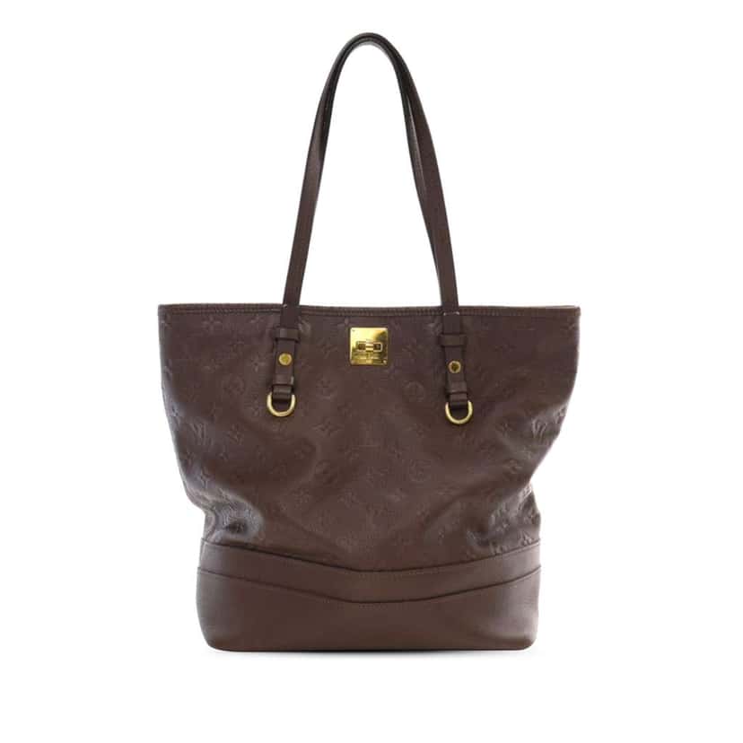 Louis Vuitton Monogram Empreinte Citadine PM Brown Leather Good condition - Front View