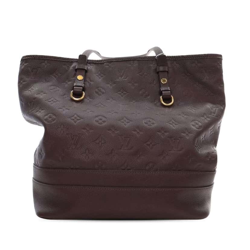 Louis Vuitton Monogram Empreinte Citadine PM Brown Leather Good condition - Back View