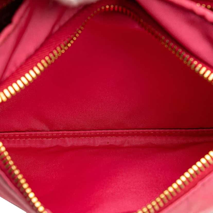 Prada Tessuto Zip Top Crossbody Pink Good condition - Box View