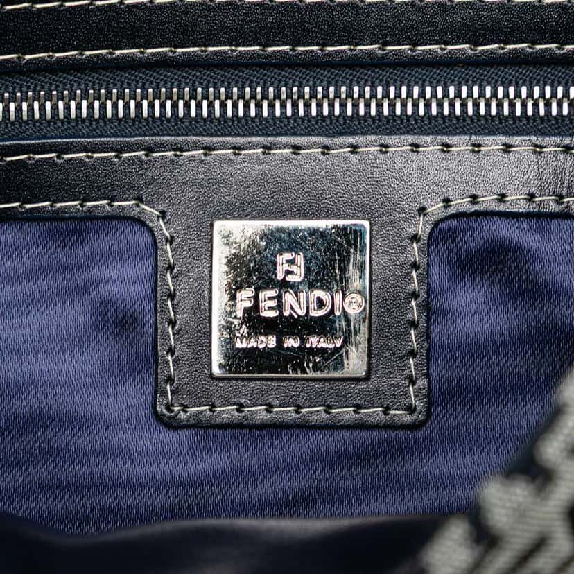 Fendi Zucchino Canvas Mamma Forever Grey Canvas Good condition - Box View