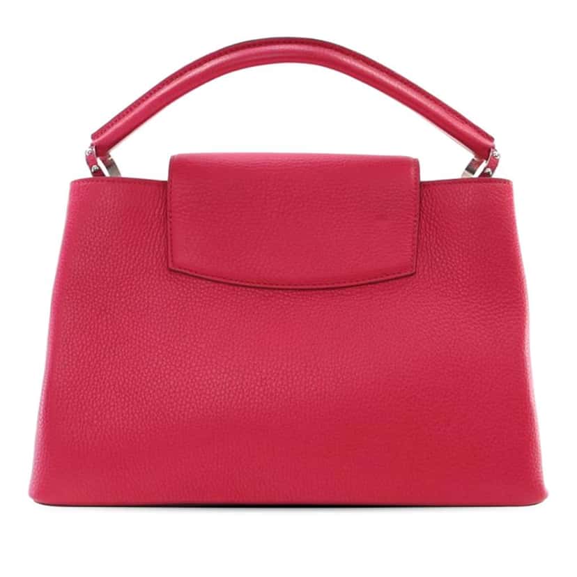 Louis Vuitton Taurillon Capucines MM Red Leather Good condition - Back View