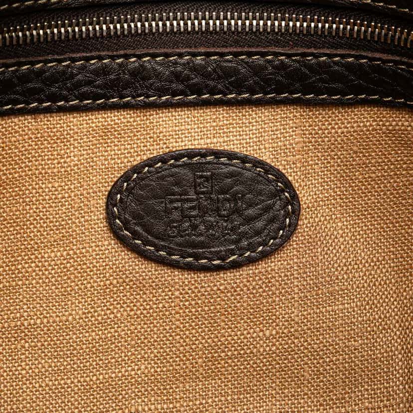 Fendi Leather Selleria Crossbody Brown Leather Good condition - Box View