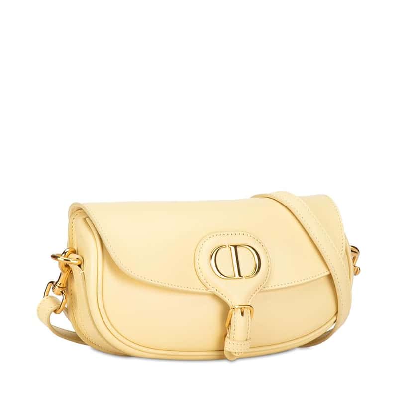 Dior Calfskin Bobby East West Crossbody Yellow Leather Good condition - Back View