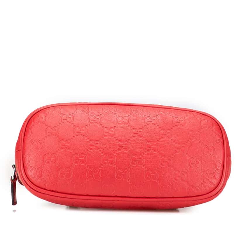 Gucci Mini Guccissima Dome Satchel Red Leather Good condition - Inside View