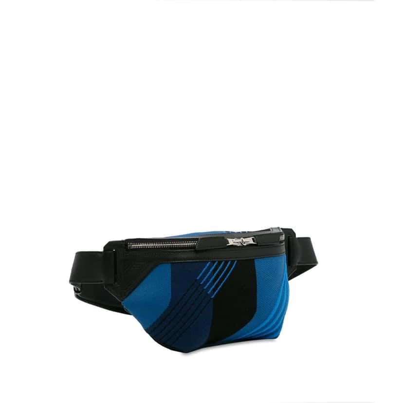 Hermès Canvas Cityslide Belt Bag Blue Canvas Good condition - Back View