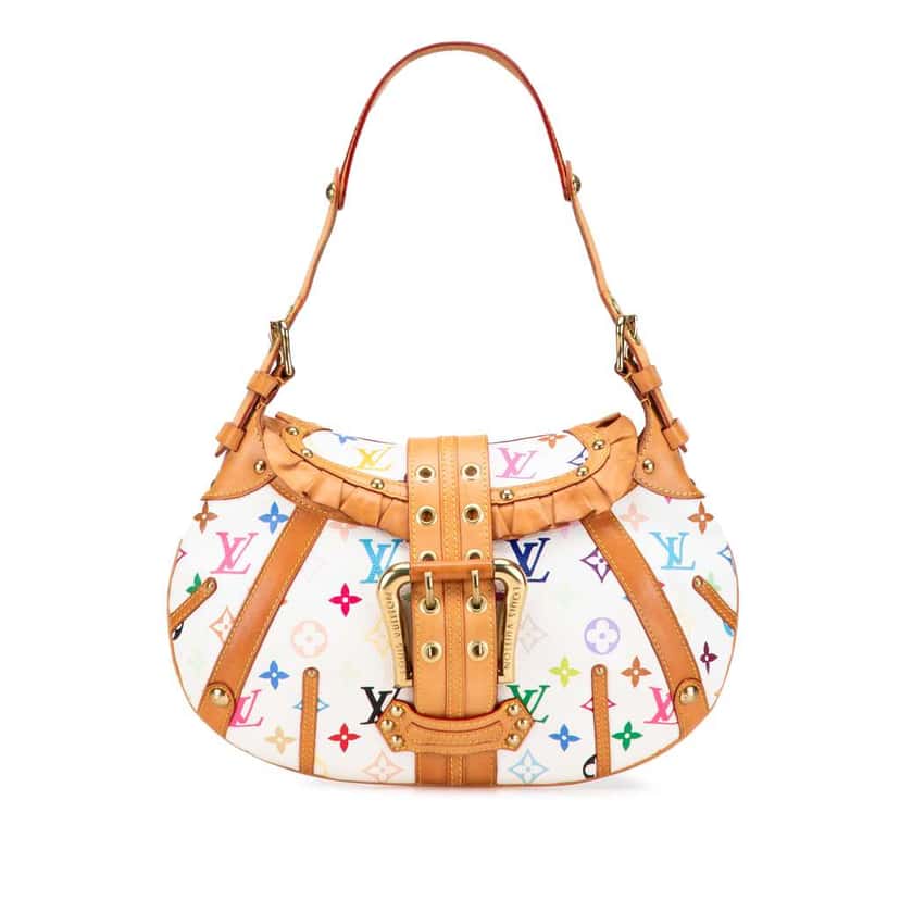 Louis Vuitton Monogram Multicolore Leonor White Very good condition - Front View
