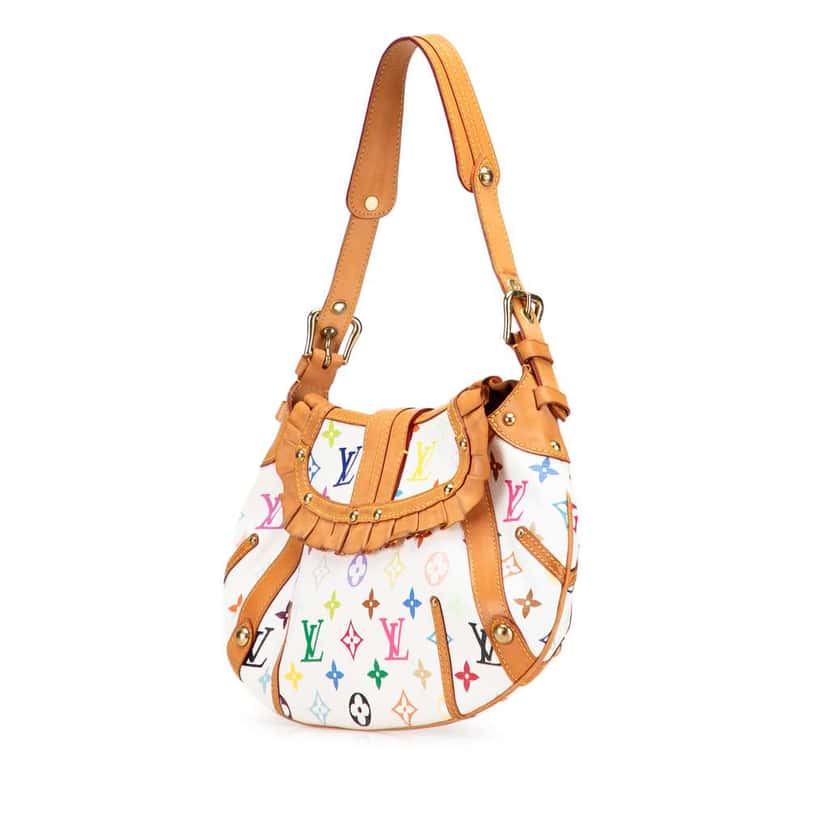 Louis Vuitton Monogram Multicolore Leonor White Very good condition - Back View