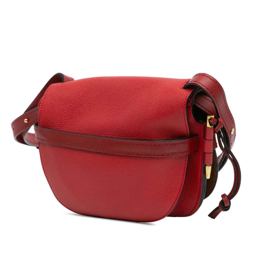 Loewe Small Leather Gate Crossbody Red Leather Good condition - Back View