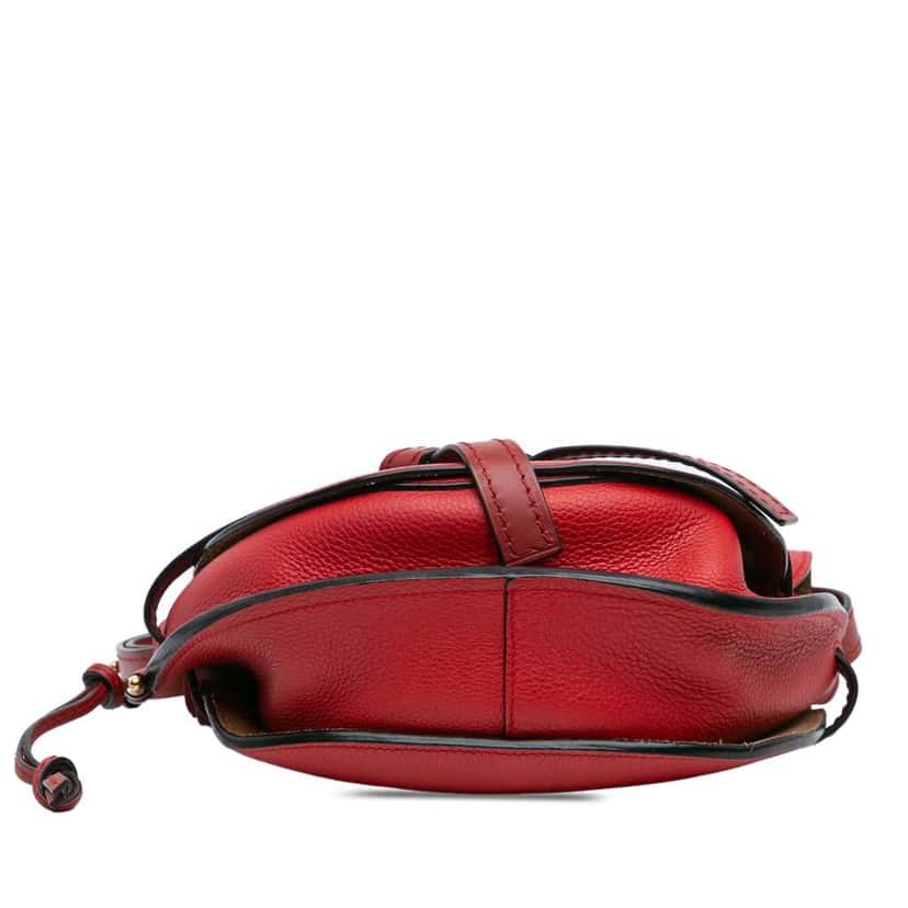 Loewe Small Leather Gate Crossbody Red Leather Good condition - Inside View