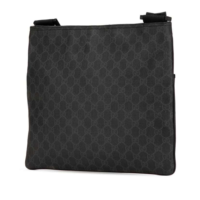 Gucci GG Supreme Crossbody Black Canvas Good condition - Back View