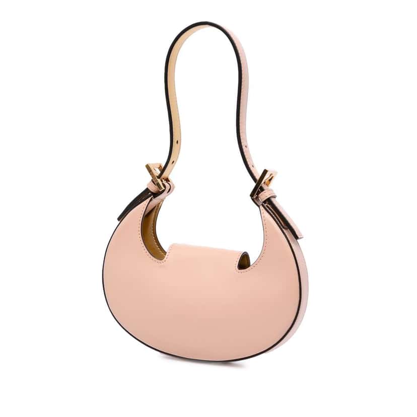 Fendi Mini Leather Cookie Hobo Pink Leather Good condition - Back View