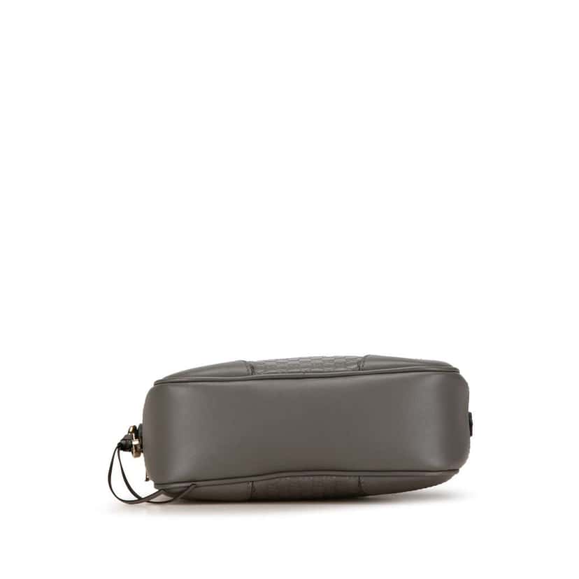 Gucci Mini Microguccissima Bree Crossbody Grey Leather Good condition - Model View