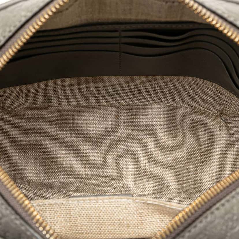 Gucci Mini Microguccissima Bree Crossbody Grey Leather Good condition - Box View
