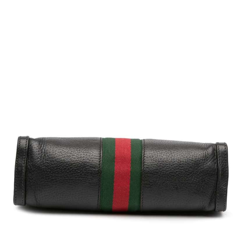 Gucci Small Calfskin Ophidia Chain Crossbody Black Leather Fair condition - Inside View