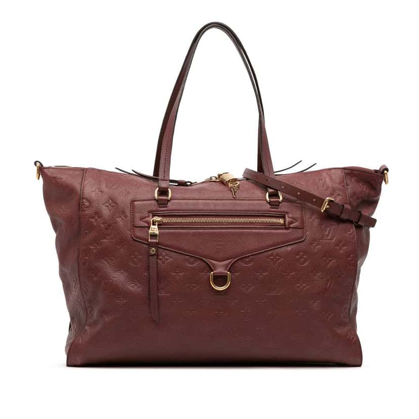 Louis Vuitton Monogram Empreinte Lumineuse GM Red Leather Good condition - Front View