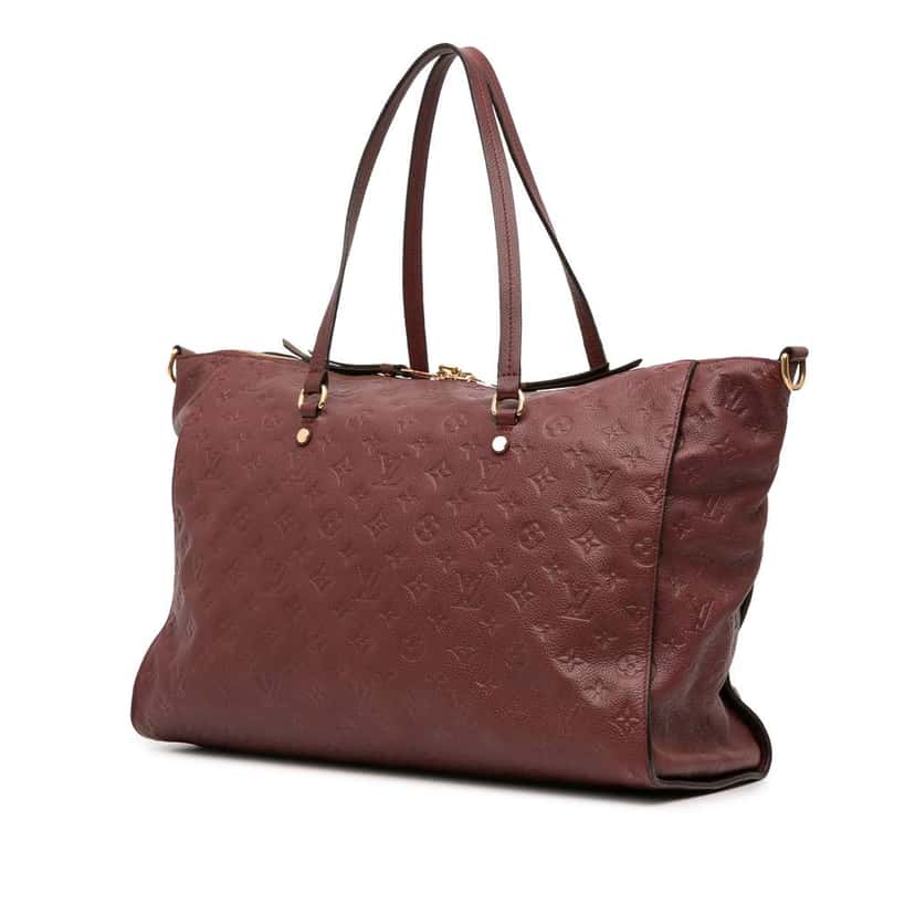 Louis Vuitton Monogram Empreinte Lumineuse GM Red Leather Good condition - Back View