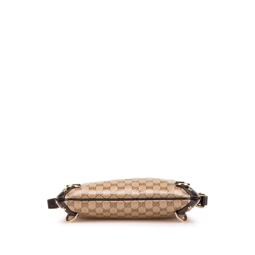 Gucci GG Crystal Abbey D Ring Crossbody Brown Canvas Good condition - Inside View