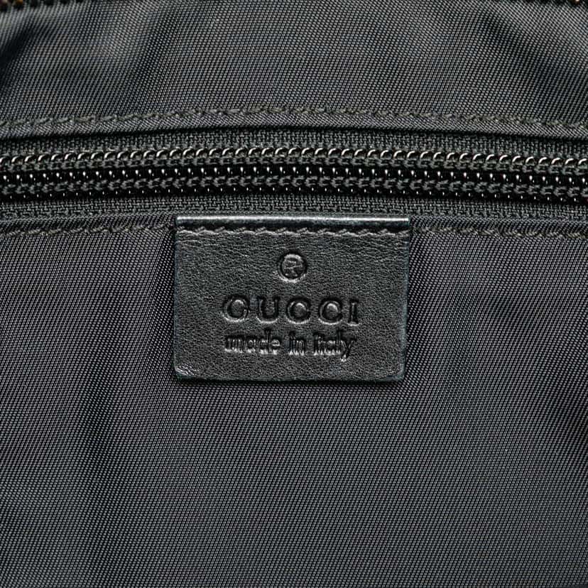 Gucci Guccissima and Nylon Crossbody Black Good condition - Box View
